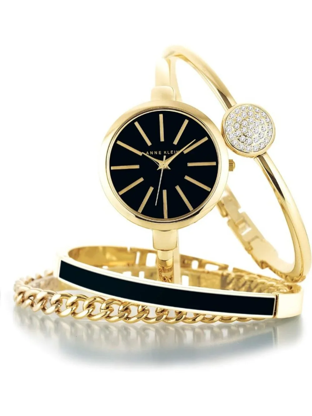 Stylish Women's Bangle Watch & Bracelet Set - Elegant Jewelry Gift for Her